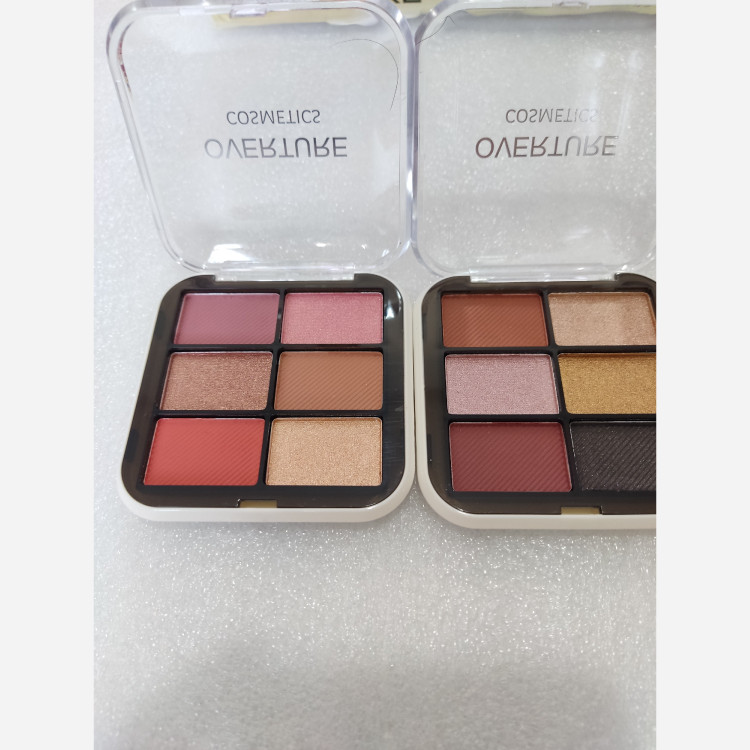 پالت سایه چشم و ابرو 6 رنگ OVERTURE