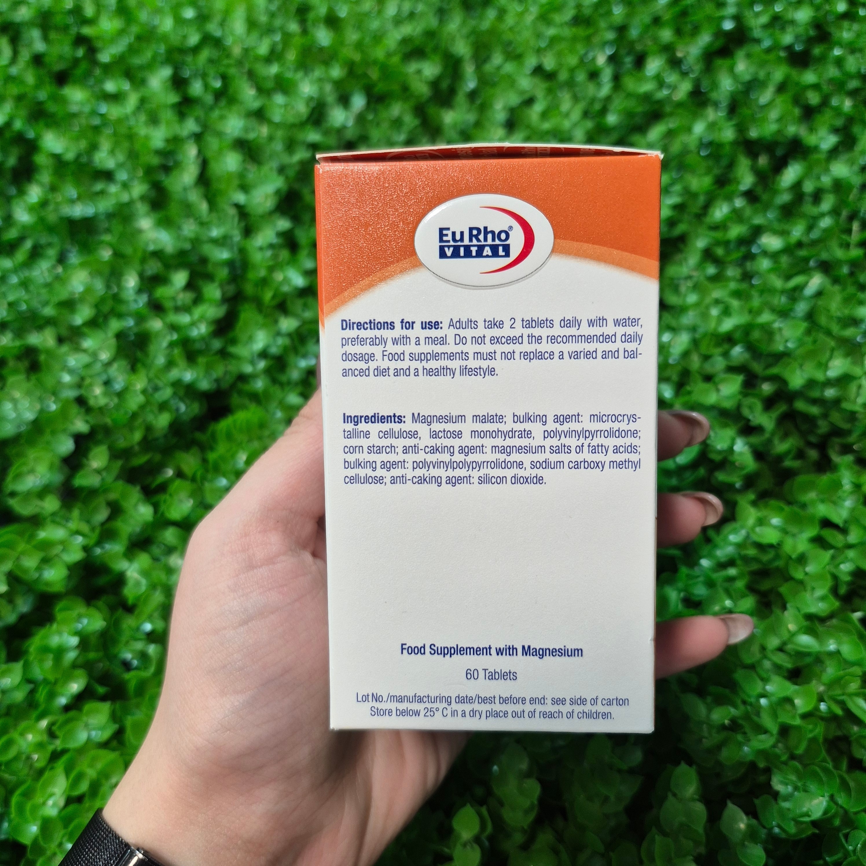 منیزیم مالات یوروویتال 60عددی-مکمل ورزشی برای کاهش خستگی و حفظ انرژی بدن(8قسطه)