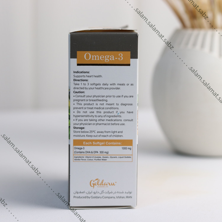 روغن امگا 3 بدون جیوه دارای DHA وEPA ا(300mg) (8قسطه)