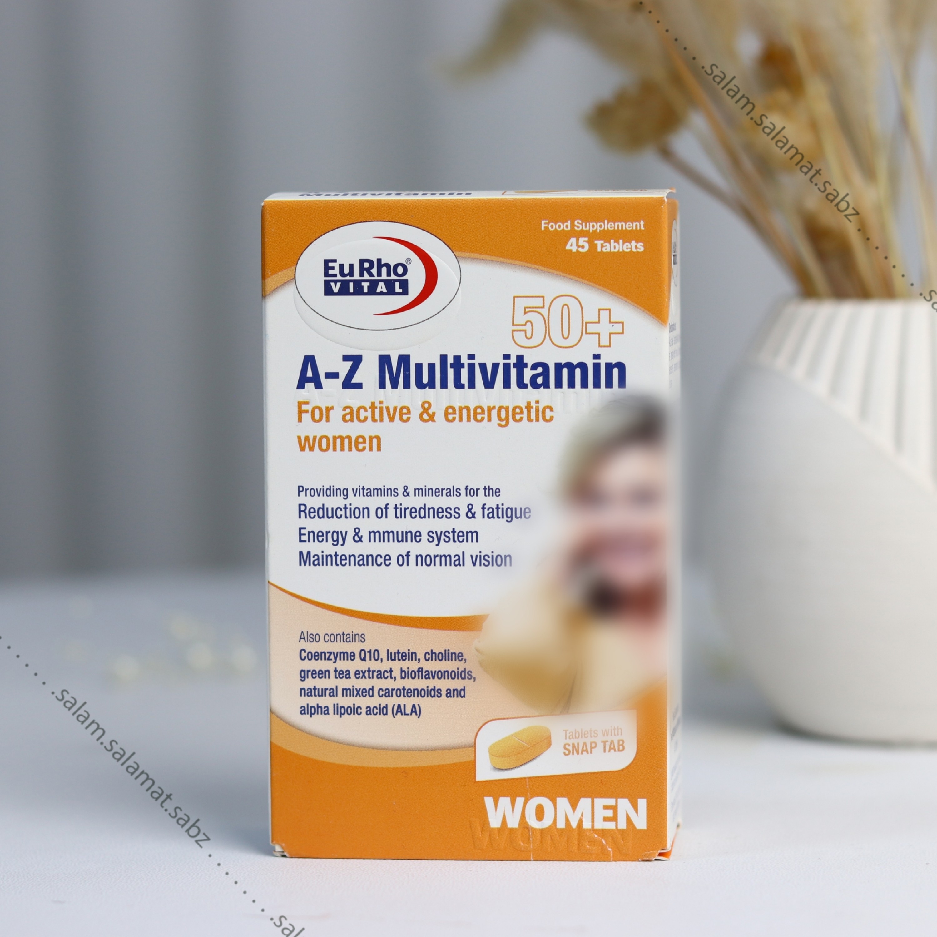 مولتی ویتامین A-Zیوروویتال 50+ افزایش انرژی در بانوان