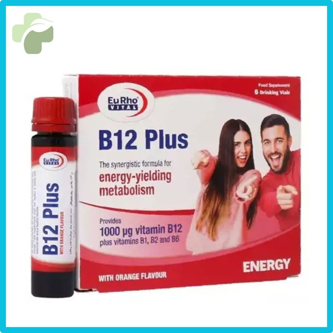 ویال خوراکی ویتامین B12 پلاس یوروویتال 6 عدد