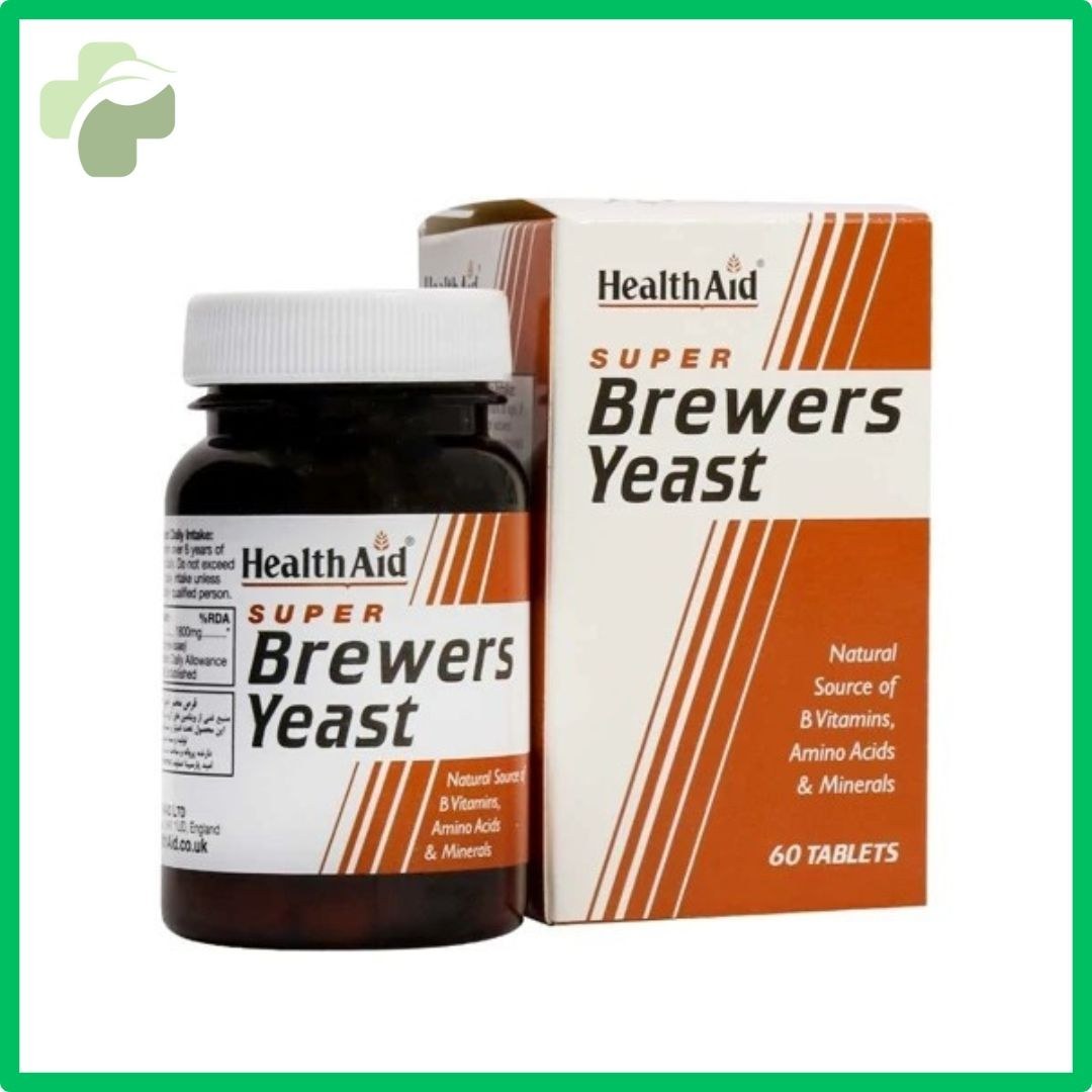 مکمل گیاهی ویتامین های گروه ب هلث اید Brewers yeast (60عدد)-افزایش وزن و اشتها