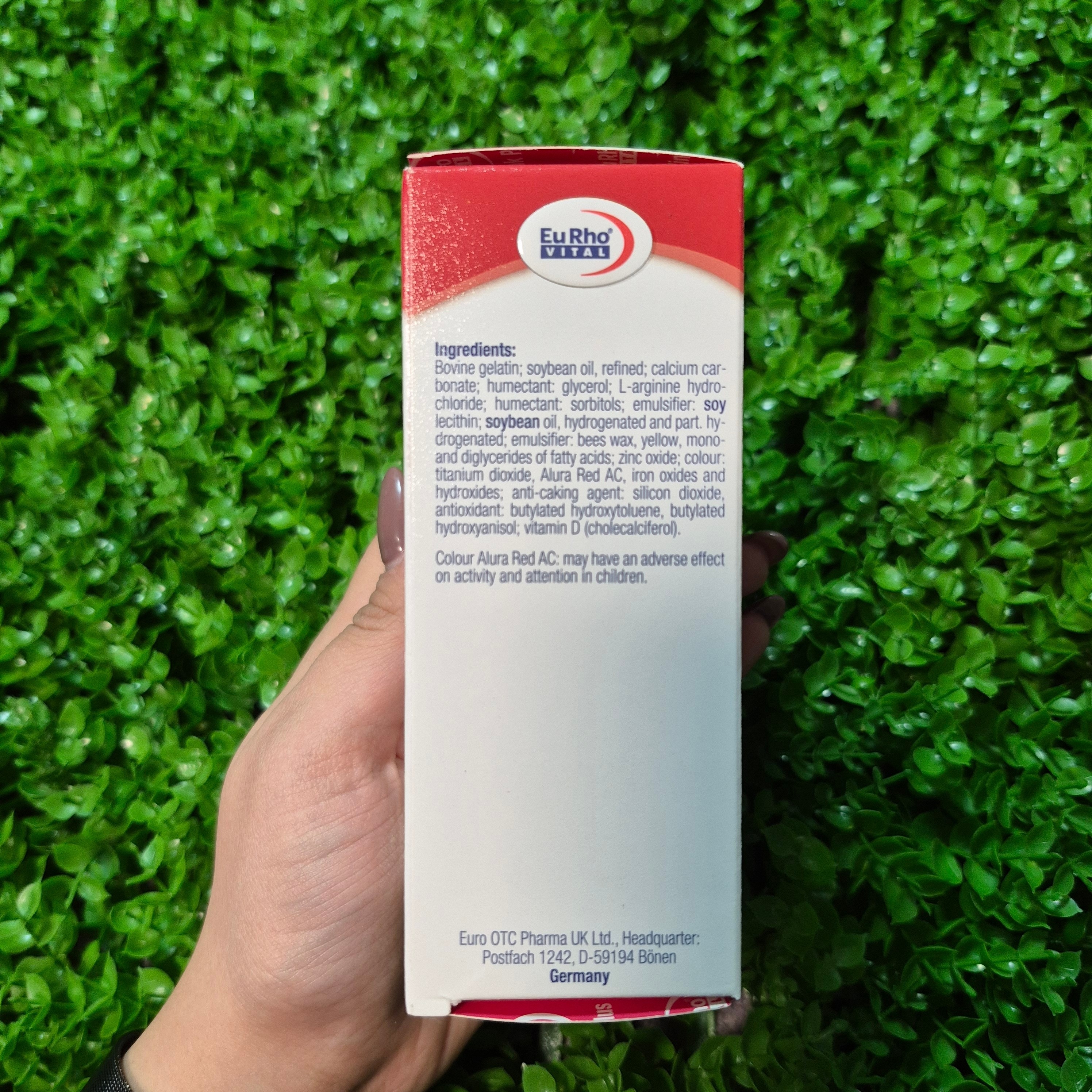 ارژی زینک پلاس یوروویتال -مکمل ورزشی برای تقویت انرژی و شادابی بدن(8قسطه)
