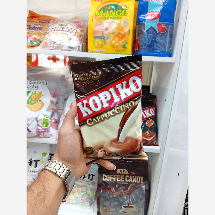 آبنبات کوپیکو در دو طعم قهوه و کاپوچینو