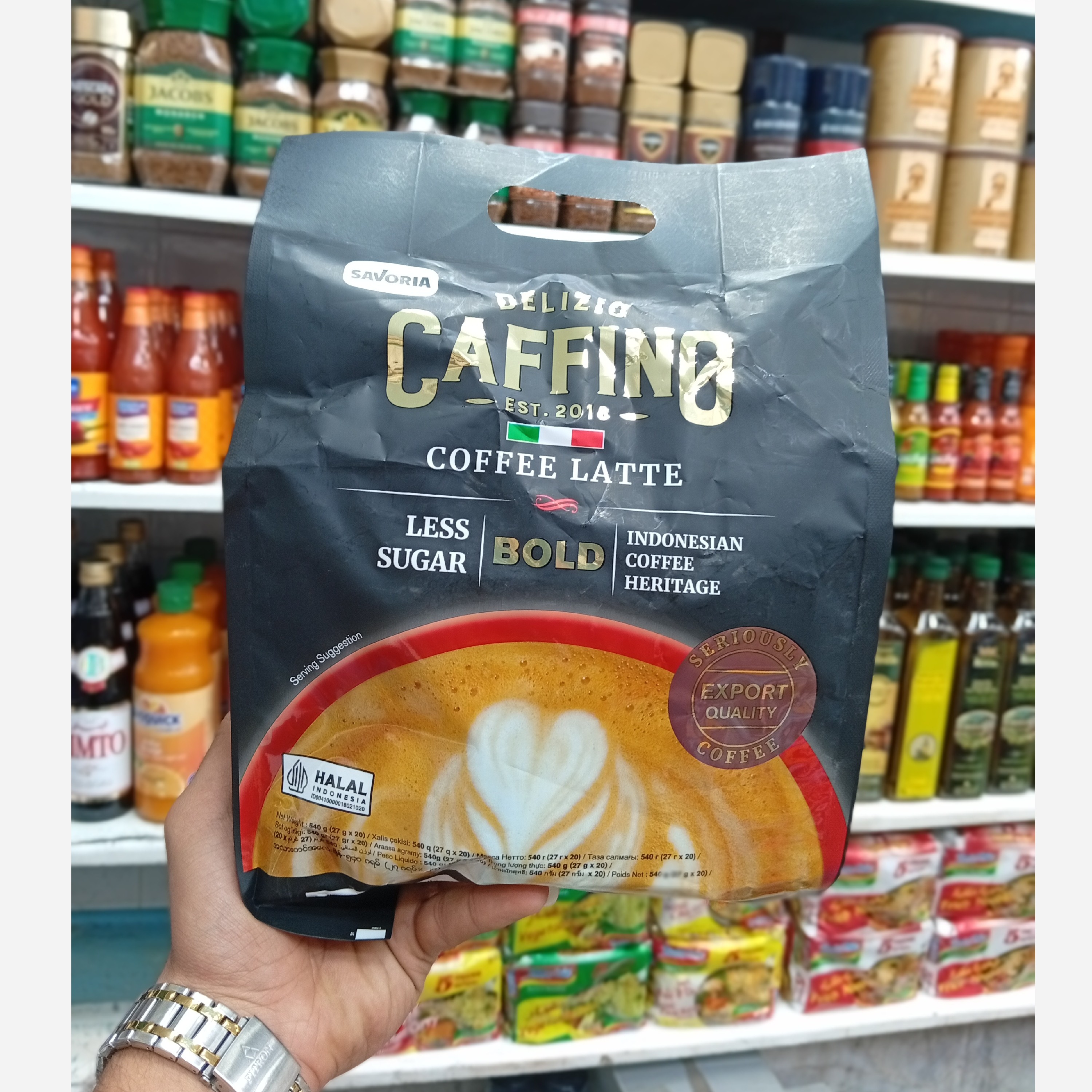 کاپوچینو کافینو 20عددی (طعم تلخ) اندونزی
