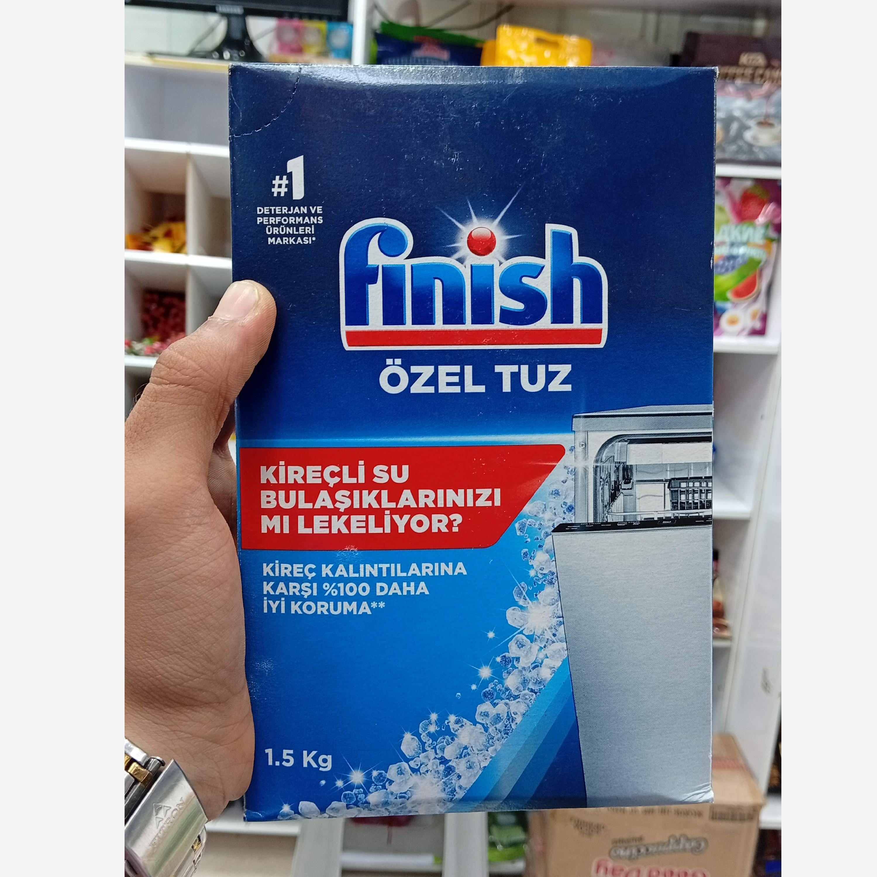 نمک ماشین ظرفشویی فینیش (کریستالی)اصلی یک و نیم کیلویی