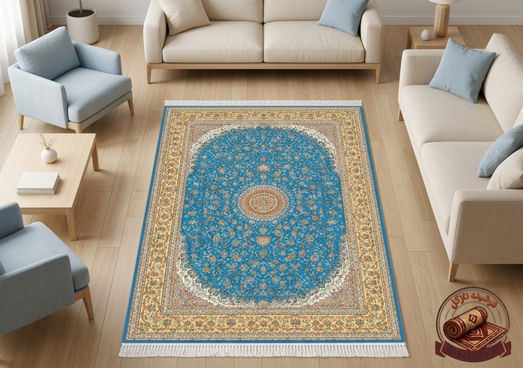 فرشینه مخمل طرح ابریشم مدل نقشِ جهان کد A014