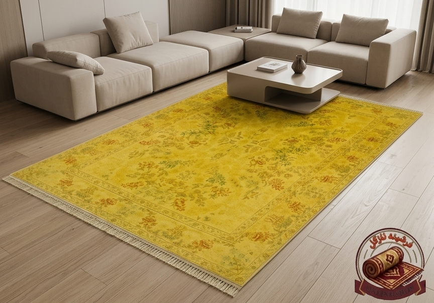فرشینه مخمل طرح ابریشم مدل افشان گلفرنگ لایت کد A081