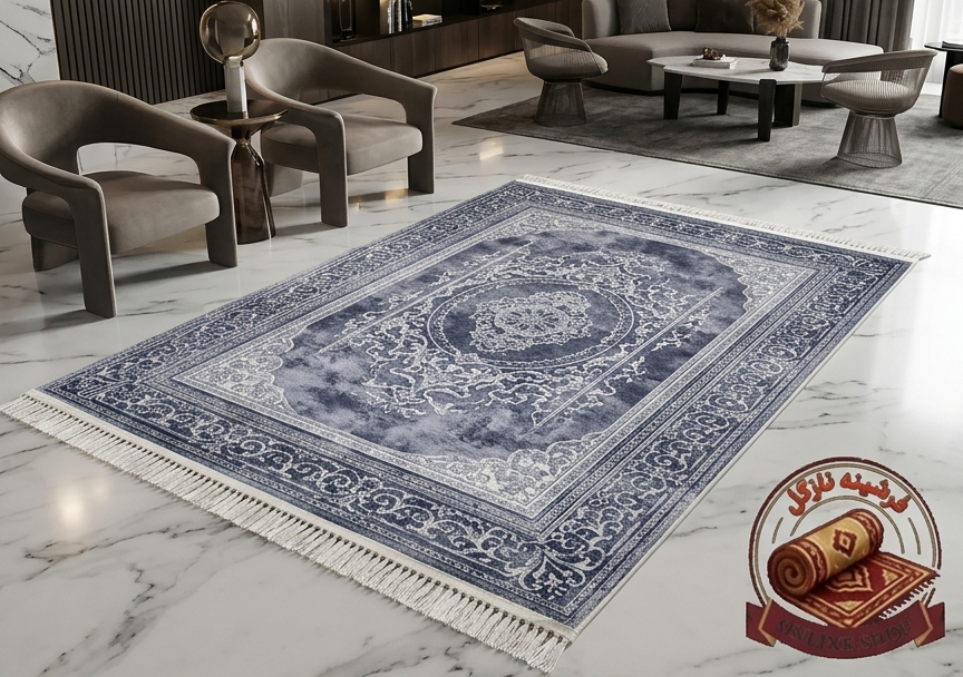 فرشینه مخمل ترک با لبههای ریشهدارنرم و ضد حساسیت کد L434