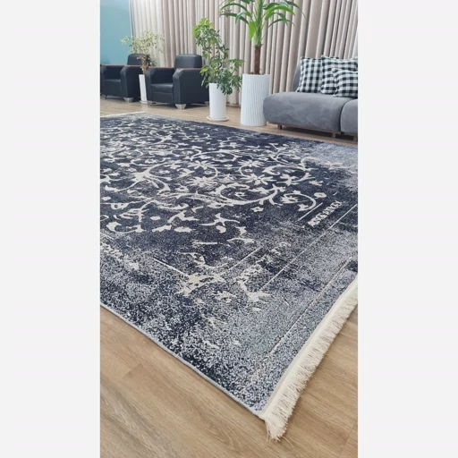 فرشینه مخمل ترک طرح افشان با افکت کهنهنما کد U211