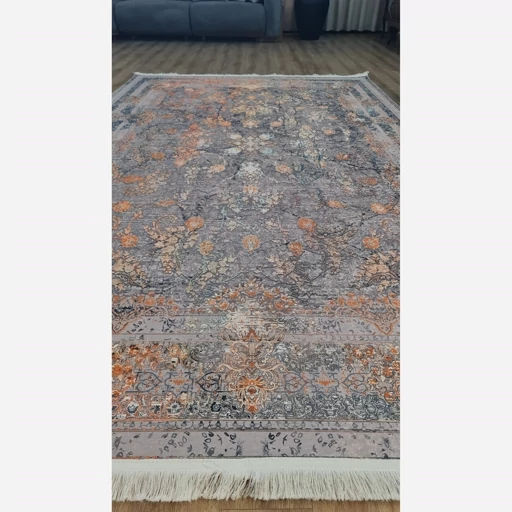 فرشینه مخمل ترک ضد لغزش بدون پرز مدل L128 (قابل سفارش در ابعاد دلخواه)