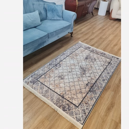فرشینه مخمل ترک طرح طوسی وینتیج کد h461
