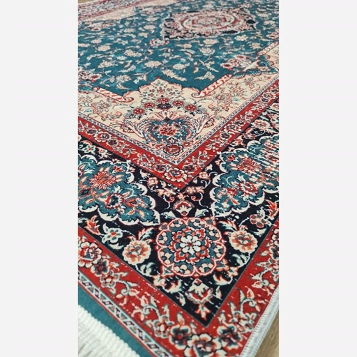 فرشینه مخمل ترک طرح سنتی بیجار h146 رویه کار نرم و لطیف