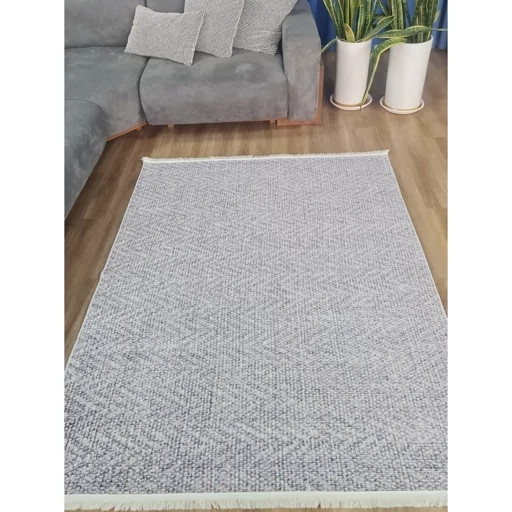 فرش چاپی مخمل هازان ترک طرح گلیم کد P154