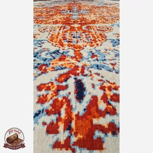 فرشینه بیضی | مخمل نرم و صاف | استُپ دار (ضدلغزش) b142