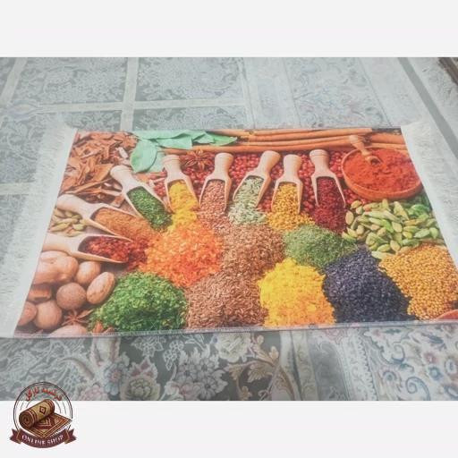 فرشینه آشپزخانه تُرک مخمل استُپ دار ( ضدلغزش) k104