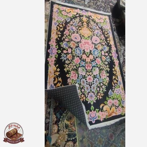 فرشینه مدرن رویه مخمل ترک طرح ابریشمی استُپ دار (ابعاد دلخواه) a007