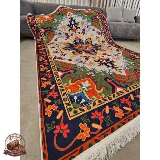 فرشینه مدرن لاکی طرح سنتی ضدلغزش (ابعاد دلخواه تولید میشه) O138