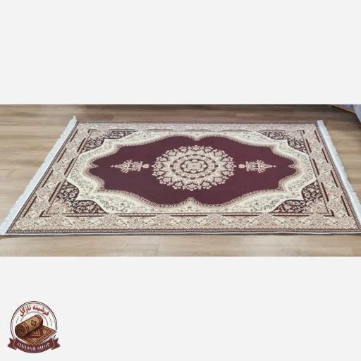 فرشینه مستطیل مدرن طرح جدید رویه مخمل هازان ترک