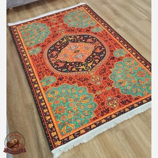 فرشینه مخمل طرح ابریشمی زیره استُپ دار a079