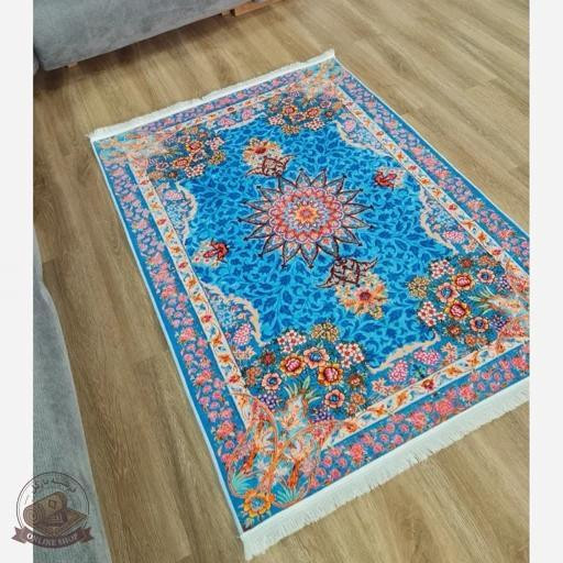فرشینه طرح ابریشم جنس مخمل هازان تُرک استُپ دار( ابعاد دلخواه)