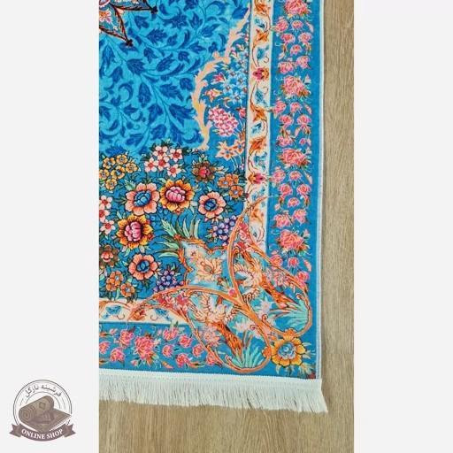 فرشینه طرح ابریشم جنس مخمل هازان تُرک استُپ دار( ابعاد دلخواه)