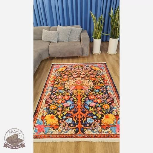فرشینه مدرن با رویه مخمل هازان کد a048
