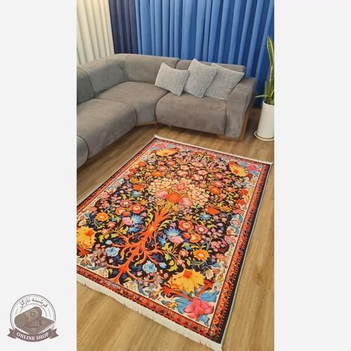 فرشینه مدرن با رویه مخمل هازان کد a048