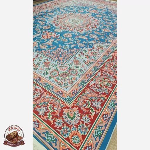 فرشینه مستطیل طرح جدید جنس رویه مخمل هازان ترک کد 20250426