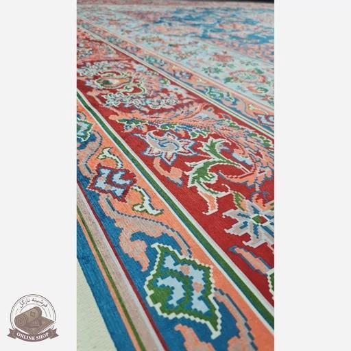 فرشینه مستطیل طرح جدید جنس رویه مخمل هازان ترک کد 20250426