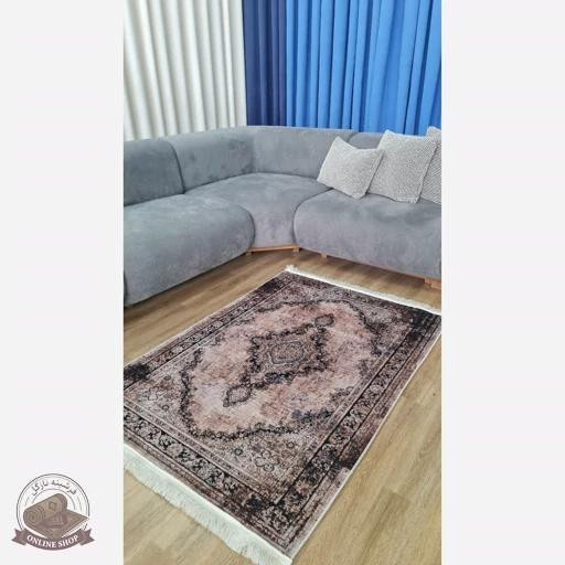 فرشینه مدرن مخمل نرم | هازان ترک، نرم و لوکس کد a142 | ابعاد مختلف