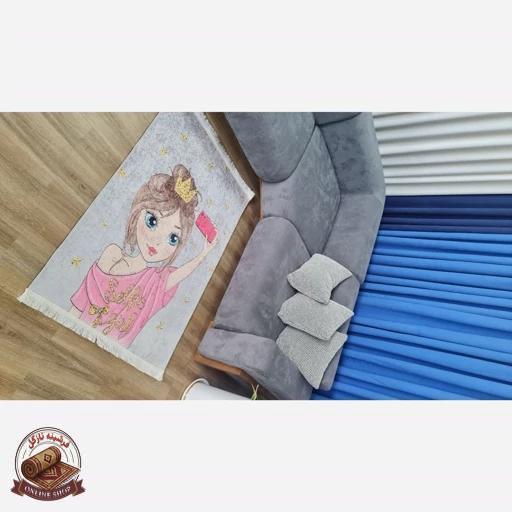 فرشینه مخملی مدرن هازان ترک،استپ دار ضد لغزش