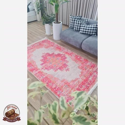 پادری مخمل صورتی استُپ دار (اصلا لیز نمیخوره) m131