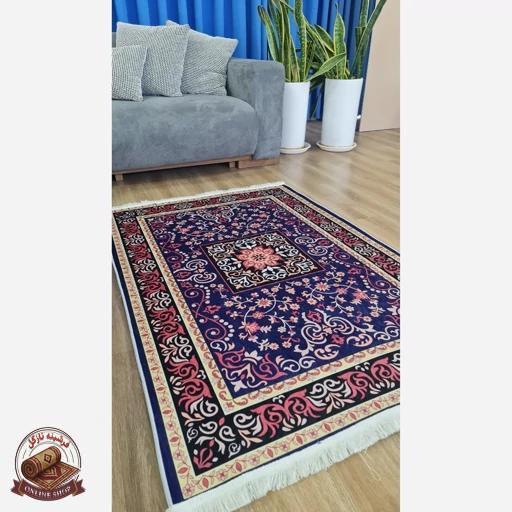 فرش مخملی مدرن طرح ابریشمی استُپ دار (اصلا لیز نمیخوره) a137