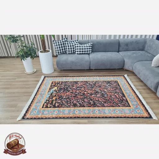 فرشینه مدرن مخمل استُپ دار (اصلا لیز نمیخوره) -