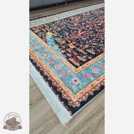 فرشینه مدرن مخمل استُپ دار (اصلا لیز نمیخوره) -