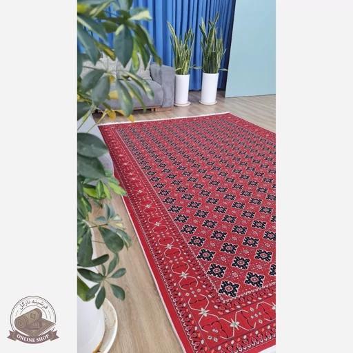 فرش مخمل طرح لاکی استُپ دار (اصلا لیز نمیخوره) a122