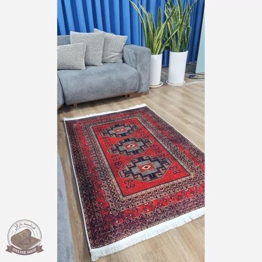 فرشینه مخملی مدرن طرح ابریشم استُپ دار (اصلا لیز نمیخوره) a155