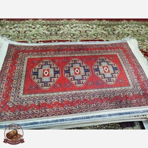 فرشینه مخملی مدرن طرح ابریشم استُپ دار (اصلا لیز نمیخوره) a155