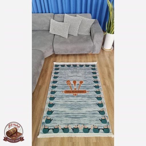 فرش آشپزخانه رویه مخمل زیره استُپ دار (اصلا سُر نمیخوره) k109