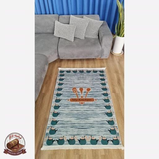 فرش آشپزخانه رویه مخمل زیره استُپ دار (اصلا سُر نمیخوره) k109