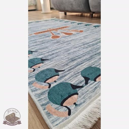 فرش آشپزخانه رویه مخمل زیره استُپ دار (اصلا سُر نمیخوره) k109
