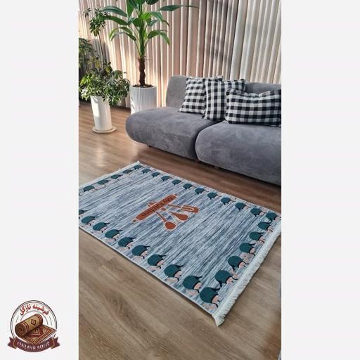 فرش آشپزخانه رویه مخمل زیره استُپ دار (اصلا سُر نمیخوره) k109