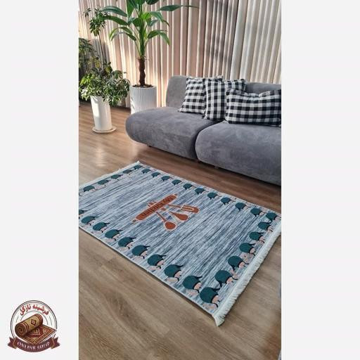 فرش آشپزخانه رویه مخمل زیره استُپ دار (اصلا سُر نمیخوره) k109
