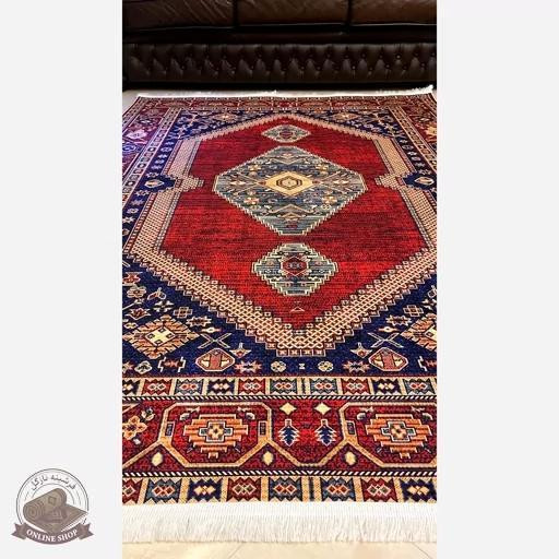 فرشینه مخمل مدرن طرح ابریشم استُپ دار (اصلا لیز نمیخوره) a173