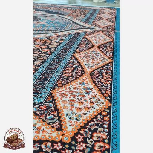 فرش مخمل مدرن طرح ابریشمی a107