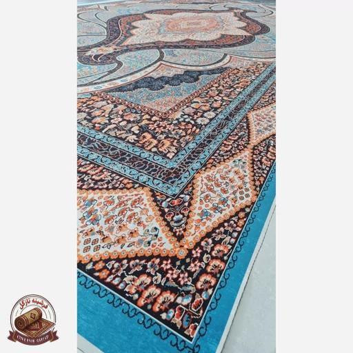 فرش مخمل مدرن طرح ابریشمی a107