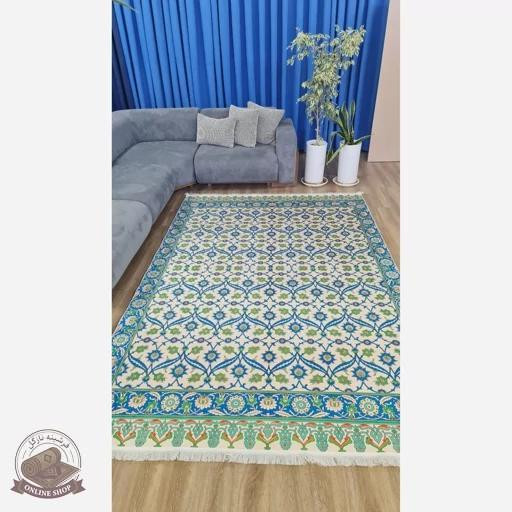 فرشینه مخمل طرح ابریشمی استُپ دار ( سُر نمیخوره) a054