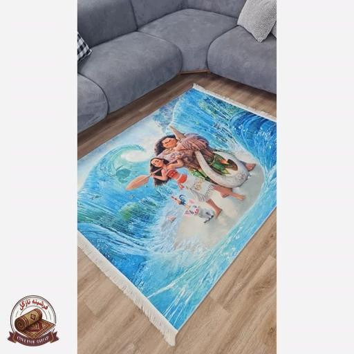 فرش کودک،دنیای رنگارنگ و شاد برای اتاق دلبندتان استُپ دار (ابعاد دلخواه)
