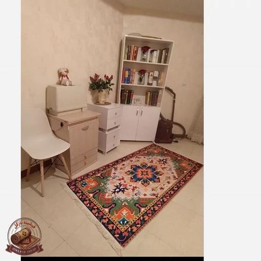 فرشینه مخمل لاکی طرح سنتی استُپ دار (ابعاد دلخواه) O138